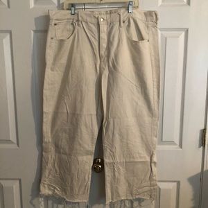 American Eagle Wide Leg, Off-white Jeans